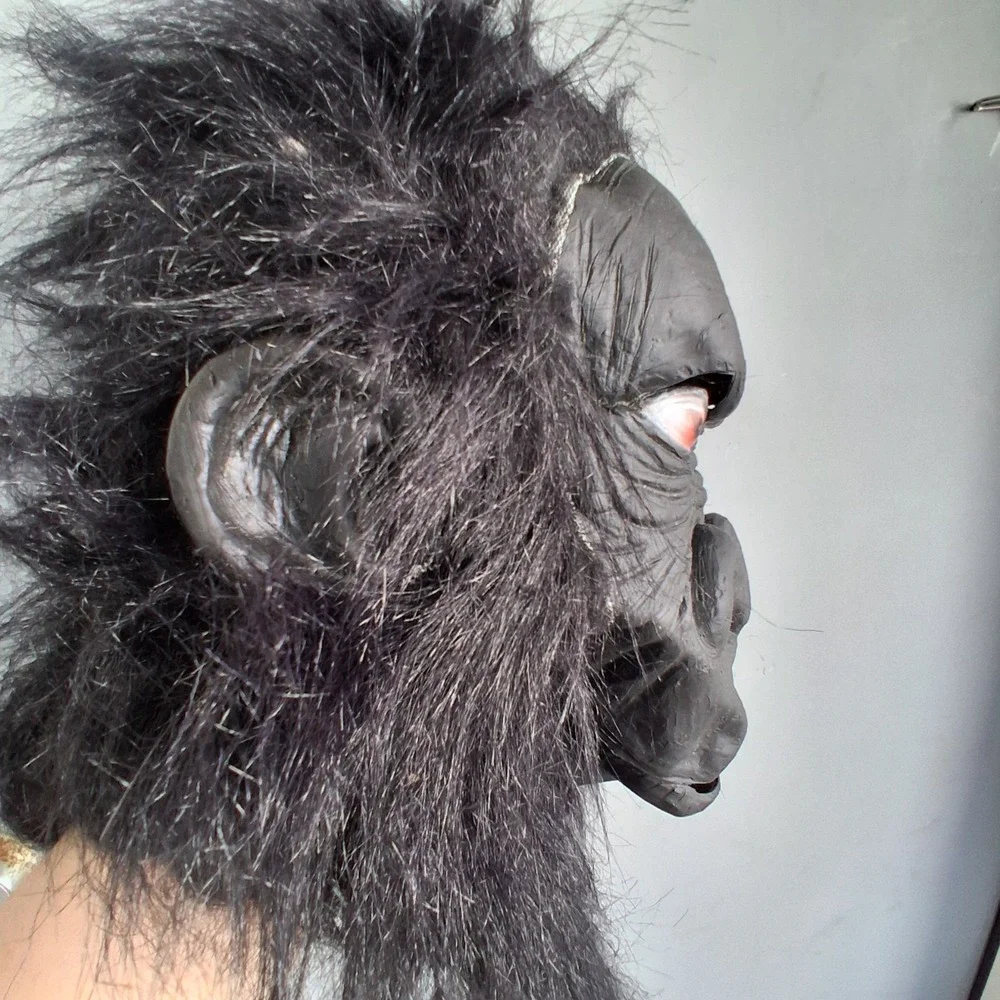 Halloween Rubber Scary Gorilla Ape Mask VGUC